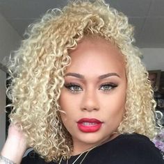 Blonde Locs, Tapered Afro, Blonde Curly Wig, Blonde Bob Wig, Blonde Curly Hair, Curly Bob Wigs, Blonde Curls, Bob Lace Front Wigs, Short Curly Wigs