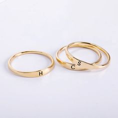 Dainty Initial Ring 14K 18K Real Gold, Personalized Skinny Letter Ring, Custom Name Engraved Mother Stacking Ring Best Friend Gift for Mom ✅Gold Material: Solid Gold (no gold-filled or no gold plated material) ✅Gold Karat: 14K (%58,5) or 18K (%75) ✅Available gold color: Yellow Gold, Rose Gold, and White Gold 📐DIMENSIONS Width of the ring: 3 mm Band width: 1.30 mm This is a handmade product so dimensions may vary. ✈️ SHIPMENT After your confirmation, I will ship your order in 1-3 business days. Estimated delivery time for UPS Express 3-4 business days. Please check your messages after your order for confirmation.  More for Initial & Name Ring  https://etsy.me/3rU1ccc Elegant Yellow Gold Stackable Initial Ring, Gold Sterling Silver Initial Stackable Ring, Gold Sterling Silver Stackable Initial Ring, Elegant Stackable Gold Initial Ring, Elegant Gold Stackable Initial Ring, Elegant Personalized 14k Gold Stackable Rings, Elegant Rings With Initials On Round Band, Elegant Ring With Initials On Round Band, Yellow Gold Sterling Silver Couple Rings For Wedding