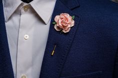 Big Rose Flower Boutonniere, Blush Lapel Pin, Wedding Accessories Men ♠ Suitable for combination with fine fabric jacket. Great choice for formal or informal occasions. Can be made with a needle in gold or silver. Different flower colors available ♠ Enjoy this fun accessory that will fit your favorite shirt, blazer or suit and best mood. Add an original accent to your style and break up your routine. Easy to wear and totally easy to impress! ♠ Uniqueness This item will be made especially for you Pocket Flowers Groom Pink, Elegant Pink Wedding Brooches, Formal Pink Lapel Pin Brooch, Formal Pink Brooch Lapel Pin, Elegant Handmade Flowers Lapel Pin For Weddings, Elegant Handmade Flower Lapel Pin For Weddings, Elegant Wedding Lapel Pin With Handmade Flowers, Formal Pink Lapel Pin, Flower Lapel Pin Brooch For Wedding