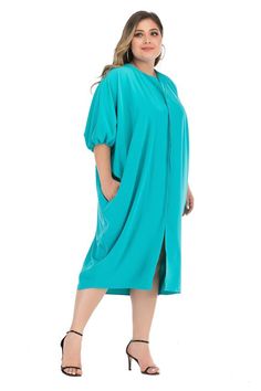 Loose Fit Mumu Kaftan Flowy Drapped Dress with Pockets Maxi Dress With Pockets For Daywear, Oversized Dresses For Daywear, Oversized Solid Color Dress For Daywear, Spring Workwear Maxi Dress With Draped Sleeves, Spring Maxi Dress With Draped Sleeves For Work, Oversized Knee-length Dress For Daywear, Elegant Oversized Dress In Solid Color, Oversized Midi Dress With Pockets, Oversized Knee-length Day Dress