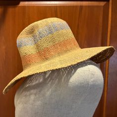 Great Sun Hat Casual Brimmed Fedora For Warm Weather, Casual Multicolor Brimmed Hat, Multicolor Wide Brim Hat For Travel, Brown Curved Brim Straw Hat One Size, Casual Brown Panama Hat For Warm Weather, Multicolor Brimmed Hat For Travel, Multicolor Short Brim Hat For Travel, Casual Multicolor Hat With Short Brim, Casual Multicolor Short Brim Hat