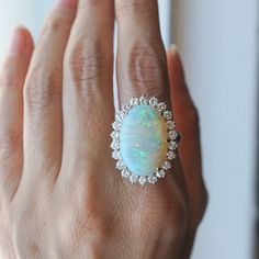 Opal Cocktail Ring, Large Opal Ring, Luxury Opal Ring With Cabochon Cut, Luxury Oval Opal Ring With 17 Jewels, Luxury Opal Cabochon Rings, Formal Ethiopian Opal Ring Fine Jewelry, Formal Ethiopian Opal Cabochon Ring, Large Engagement Rings, 2022 Jewelry