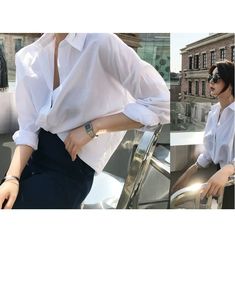 Cotton Shirts For Women, White Shirt Women, Blazer Suit Women, Vintage Cardigan Sweater, Casual Blouses, Cropped Coat, White Shirts Women, Sweater Vest Women, High Waist Fashion