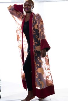 plus size robe for tall women Luxury Wedding Sets With Kimono Sleeves, Burgundy Abaya Outfit, Luxury Green Kimono For Festivals, Luxury Purple Kimono For Women, Elegant Long Fall Kaftan, Elegant Sheer Party Kimono, Elegant Red Wrap Kimono, Elegant Long Sleeve Red Abaya, Elegant Red Long Sleeve Abaya