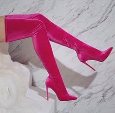 Thigh High Sock Boots, Kasut Tumit Tinggi, High Heels Outfit, Heel Boots For Women, Mode Rose, Thigh High Heels, Stiletto Heels Boots, Thigh High Boots Heels, Aesthetic Shoes