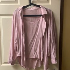 Never Worn! Perfect Condition One Size Linen Material For Summer F21 For Exposure Cheap Pink Shirt For Daywear, Linen Material, Button Shirt, Forever 21 Tops, Forever 21, Button Down Shirt, Tank Top, Womens Tops, Tank Tops