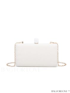 BagForLove - Compact Crossbody Bag with Elegant Metal Chain Strap Product Description Color White Bag Size Mini Pattern Type Plain Type Square Bag Material PU Size Chart INCH CM Bag Height Bag Length Bag Width 5.5 inch 7.9 inch 1.6 inch Bag Height Bag Length Bag Width 14 cm 20 cm 4 cm Details Pictures Similar Products h2 { text-align: center; } /* æ¢è¡ */ li{ white-space: normal; word-break: break-all; word-wrap: break-word; } .red-box { width: 100%; display: flex; flex-direction: row; flex-wrap: wrap; justify-content: center; } .red-box > div { width: 190px; height: 250px; margin: 10px; } .red-box > div > a > img { width: 190px; height: 250px; } .size-box { width: 100%; margin: auto; white-space: nowrap; } .table { border-collapse: collapse; border-spacing: 0; width: 100%; table-layout: White Chain Bag For Formal Occasions, White Party Bag With Chain, Formal White Chain Bag, Elegant White Bag With Chain Strap, White Evening Bags With Chain Strap, White Mobile Phone Evening Bag, White Chain Strap Shoulder Evening Bag, White Party Clutch Crossbody, White Formal Bag With Chain Strap