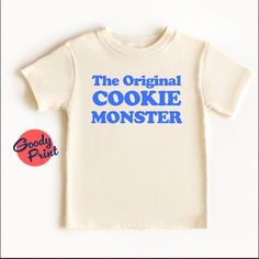 Introducing our Original Cookie Monster Shirt for Toddlers, a perfect blend of humor and retro style that's sure to bring smiles all around. This funny, cute graphic tee captures the essence of the beloved 70s style, making it an ideal gift for any toddler in your life. Its soft, comfortable fabric is perfect for playtime, ensuring your little one stays cozy while showcasing their cool, retro flair. Whether you're looking for a unique birthday present or a special treat to brighten your toddler's wardrobe, The Original Cookie Monster shirt ticks all the boxes. Dive into the nostalgia and make this adorable, funny tee a staple in your child's collection today! PRODUCTION TIME: 1-3 Days (Typically 2 Days) SHIPPING TIME: 2-5 Days (Typically 3 Days) PRODUCT DESCRIPTION: Bella Canvas Unisex T-S Cookie Monster Shirt, Monster Shirt, Unique Birthday, Cute Graphic Tees, 70s Style, Retro 70s, Cookie Monster, Retro Stil, Style Gift