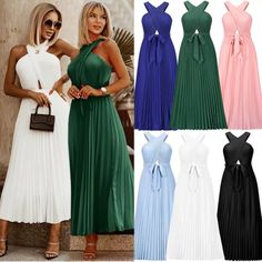 Long Formal Pleated Elegant Dress White - S,Xl, Xxl Black - M, L, Xl, Xxl Pink - S, M, L, Xl, Xxl Run Bigger Than Actual Size, Get One Size Down Stretchy A-Line Silhouette Perfect For Any Occasion Polyester Fabric Shipping Is The Next 1-2 Business Days From Our Store Location Pickyglam Fashion Fox River Mall Appleton Wi Casual Pleated Maxi Dress For Party, Casual Pleated Maxi Dress For Date Night, White Pleated Maxi Dress For Party, Casual Pleated Party Dress, Elegant Pleated Midi Dress For Beach, White Pleated Dress For Vacation, White Pleated Vacation Dress, Casual White Maxi Dress For Party, White Pleated Midi Dress For Party