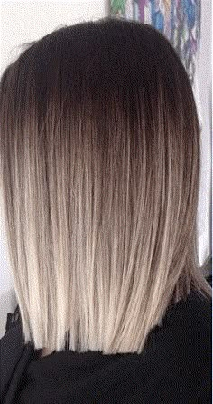 Rebonded Hair, Ombré Hair, Ombre Hair Color, Short Hairstyle, Ash Blonde, Great Hair, Ombre Hair, Cute Hair, Balayage Hair