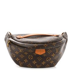 This is an authentic LOUIS VUITTON Monogram Bumbag. This stylish belt bag is crafted of traditional Louis Vuitton monogram coated toile canvas. The bag features a vachetta cowhide leather top handle, an adjustable waist strap, and a rear zipper pocket. The main zipper opens to a black fabric interior. Louis Vuitton Bum Bag Plus Size, Bum Bag Louis Vuitton, Louis Vuitton Bum Bag, Waist Strap, Bum Bag, Leather Top, Authentic Louis Vuitton, Black Fabric, Belt Bag