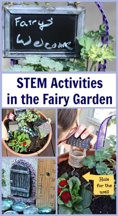 Explore science, math and engineering with projects and activities that are perfect to use with a fairy garden!  Fun ideas for preschool, kindergarten and elementary ages.