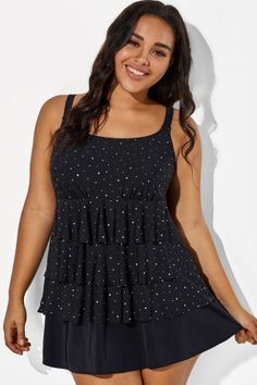 Women's Best-fitting & Stylish Plus Size Swimsuits Online Store - Meet.Curve Night Stars, Plus Swimwear, Ruffle Swimsuit, Long Torso, Stylish Plus, Plus Size Swimsuits, One Piece Suit, Fashion Gallery, Vintage Women