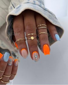 Cute Nail Trends, Nails Art Tutorial, Summer Nails 2023, Summer Nails 2024, Easy Nails, Gel Nails Diy, Smink Inspiration, Cute Nail, Cute Gel Nails