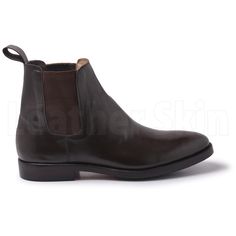 Set a style statement that draws gazes by investing in these brown Chelsea genuine leather boots. These high ankle boots by the LeatherSkinShop come in brown, the standard color that you can mix and match with various outfits, all while anteing up your style game. Some of the outstanding features of these Chelsea leather brown boots for men include: These high ankle boots maximize comfort while maintaining a stylish look The brown boots are made with the finest quality of leather The fine stitching on the boot polishes the smart-looking design The handmade design pays attention to all the minor details while setting a high standard of finesse These brown boots pair elegance with style for an excellent design. Classic Brown Martin Boots For Business, Brown Ankle-high Martin Boots For Business, Brown Leather Martin Boots For Business, Brown Chelsea Boots For Business In Winter, Classic Brown Martin Boots With Plain Toe, Formal Brown Leather Martin Boots, Brown Plain Toe Chelsea Boots For Fall, Brown Round Toe Chelsea Boots For Business, Brown Leather Martin Boots For Formal Occasions