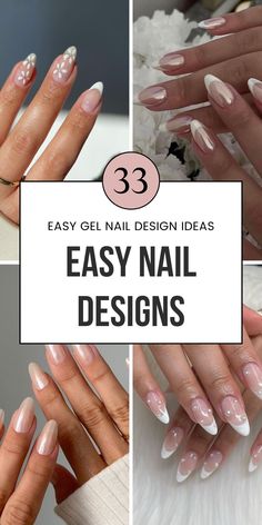 Keep your wedding nails simple yet chic with these easy-to-create designs. Short nails in natural tones, pink ombre, or sparkly coquette-inspired finishes are perfect for any bridal look. DIY-friendly and great for a home or camping wedding. Save this pin for more ideas! Simple Easy Nail Designs, Elegant White Nails, Coquette Women, Nail Designs Easy, Pink And White Ombre, Nail Designs Easy Diy, Wedding Nail Designs, Simple Wedding Nails, Short Natural Nails