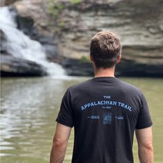 Ento Outdoor Apparel Appalachian Trail Tee Black Crew Neck Shirt For Outdoor, Black Graphic Print Shirt For Outdoor Activities, Black Crew Neck Shirt For Outdoor Activities, Black Pre-shrunk Shirt For Outdoor Activities, Black Short Sleeve Shirt For Outdoor Activities, Black Relaxed Fit Tops For Outdoor Activities, Black Screen Print Shirt For Outdoor, Outdoor Black Shirt With Screen Print, Black Relaxed Fit T-shirt For Outdoor Activities