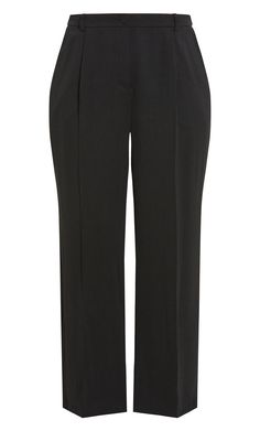 The Lalia Pant is perfect for upstyling any look, featuring a wide leg silhouette and timeless black hue. From office to after work drinks, this pair has you covered! Key Features Include: - Flat belt looped waistband - Front pleat detail - Double hook & eye fastening - Functional side pockets - Relaxed culotte leg - Full length - Unlined - Soft touch, slight stretch fabrication Wear with a smart blouse and loafers for a classy finish. | Plus Size Laila Pant in Black, Size 16 | City Chic | Plus Elegant Black Career Bottoms, Chic Black Career Bottoms, Elegant Black Pants For Career, Elegant Black Career Pants, Black Wide-leg Dress Pants For Office, Black Wide-leg Dress Pants For Work, Elegant Black Wide Leg Pants For Office, Tailored Black Dress Pants For Work, Black Wide-leg Office Dress Pants