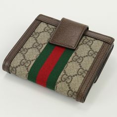 Gucci GG French Flap Ophidia 523173 96IWG 8745 Bifold Wallet Supreme Women'sBrand: GucciGender: WomenColor: BrownMaterial: GG SupremeSize (HxWxD): 11cm x 12cm x 3cm / 4.33'' x 4.72'' x 1.18'' Accessories Box, Bifold Wallet, Luxe Fashion, Vuitton Bag, Diaper Backpack, Woman Colour, Exclusive Designs, Women Brands, Luxury Bags