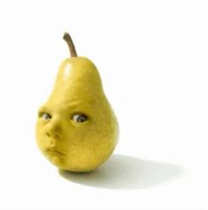 Meme Funny, Pear, Baby Face, Yellow, White