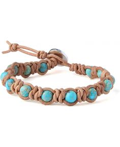 Bracelet Length:6-8 Inches,Bead:6Mm Material:Turquoise Beads,Leather Unique Fashion Shape And Free Wild Style,It Is A Expression For Fashion And Noble Temperament. These Fashion Bracelets Are Suitable For Daily Wearing Which With Dress, Jeans, Sweaters In Ootd,Ootn,Cocktail, Daily Dating Or Party, Outing. Perfect Gift For Children, Lover, Sister, Friends, Families. Perfect For Wearing On Date.A Lovely Gift Of Anniversary, Wedding Gift, Graduation, Christmas, Valentine'S Day, F... Casual Adjustable Turquoise Wrap Bracelet, Casual Turquoise Beaded Bracelets Hand Wrapped, Casual Turquoise Hand Wrapped Beaded Bracelets, Adjustable Beaded Turquoise Leather Bracelet, Adjustable Turquoise Beaded Leather Bracelet, Adjustable Hand-strung Leather Bracelet With Round Beads, Bohemian Braided Bracelets With Turquoise Round Beads, Bohemian Turquoise Braided Bracelets With Round Beads, Bohemian Turquoise Leather Bracelet With Round Beads