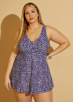 A beautiful vintage-style style perfect for poolside play, take the pretty dotted Lucia swimdress from Raisins Curve for a dip. Sleeveless Swim Dress With Built-in Bra For Pool, Polka Dot Swimwear For Summer Vacation, Polka Dot One-piece Swimwear For Vacation, Polka Dot Tankini For Summer Swimming, Summer Polka Dot Tankini For Swimming, Polka Dot Mini Dress For Beach In Summer, Polka Dot Mini Dress For Beach And Summer, Polka Dot Sleeveless Beachwear Swimwear, Polka Dot Sleeveless Summer Swimwear