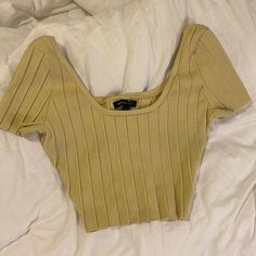 Never Used, Without Tags. Very Thick Material And Good Quality! New Crop Top, Kendall Kylie, Kendall + Kylie, Good Quality, Crop Top, Womens Tops, Crop Tops, Tags, Yellow