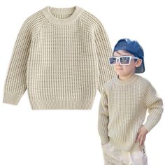 PRICES MAY VARY. High Quality Fabric Imported Pull On closure Machine Wash 【Material】: Soft, comfortable and breathable ,safe and harmless. 【Design】：Cable knit pattern, crew neck pullover sweaters, solid color, long sleeves. 【Suit for】: Baby boys/girls sweaters for 18 Months-6T, suitable for spring, fall and winter. 【Occasion】：Perfect for any occasion, like Party, Holiday, School, Photograph or other occasion .It is suitable for wearing outdoors in the fall and winter. 【Perfect Gift】：The gift th Winter Family Photos, Sweater Brands, Baby Warmer, Knit Pattern, Cable Knit Sweater, Girls Sweaters, Long Sweaters, Knit Patterns