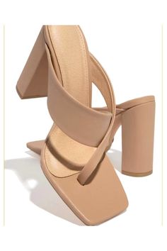 Brand Name: WDHKUNShoes Type: SlidesApplicable Place: OutsideUpper Material: PUHeel Height: Super High (8cm-up)Origin: CN(Origin)Season: SummerHeel Type: Square heelItem Type: SlippersModel Number: 423346478Fashion Element: ShallowDepartment Name: AdultOutsole Material: RubberWith Platforms: YesPlatform Height: 0-3cmInsole Material: PUPattern Type: SolidFit: Fits true to size, take your normal sizeLining Material: PUModel Number: V7-square toe heels: peep toe heelssquare heels: womens slippersca Female Slippers, Shoes Heels Classy, Cute Shoes Heels, High Heel Slippers, Women Slides, Square Toe Heels, Womens Summer Shoes, Heel Slippers, Girly Shoes