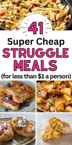 Cheap Dinner Ideas For Family, Cheap Meals On A Budget, Struggle Meals, Quick Cheap Dinners, Dinner Ideas For Family, Dirt Cheap Meals, Quick Cheap Meals, Cheap Dinner Ideas, Cheap Meal Plans