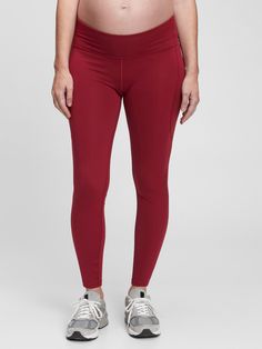 This legging is made with 79% recycled polyester.   Less waste in the world.  More great clothes for you.  Moisture-wicking.  Smooth, flat, wide waistband increases comfort and support.  Certain styles have allover prints. Functional Red Stretch Leggings, Red 4-way Stretch Leggings For Yoga, Red 4-way Stretch Yoga Leggings, Red 4-way Stretch Activewear For Workout, Red 4-way Stretch Activewear For Pilates, Red 4-way Stretch Yoga Pants For Sports, Red Functional Yoga Leggings, Red Tight Fit Activewear For Yoga, Red Tight Activewear For Yoga