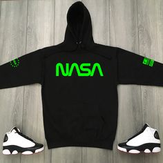 Premium quality NASA Sweatshirt Streetwear High Fashion Threads On Fire Streetwear Brand Hoodie Green Techwear Hooded Hoodie, Green Hooded Sweatshirt With Logo Print, Green Hooded Hoodie With Graphic Print, Athleisure Hoodie With Letter Print For Streetwear, Letter Print Hoodie For Streetwear In Athleisure Style, Black Athleisure Hoodie For Streetwear, Green Graphic Print Hooded Hoodie, Black Techwear Hoodie With Letter Print, Black Hoodie With Letter Print For Streetwear