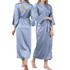 PRICES MAY VARY. ♥♥ Luxurious Design: Our exquisite bridesmaid robes are designed with attention to detail, featuring an elegant long robe style that adds a touch of glamour to any wedding or special occasion. ♥♥Premium Quality: Made from high-quality materials, these wedding robes are soft, comfortable, and durable, ensuring a luxurious experience for your bridesmaids. ♥♥ Perfect Fit: With adjustable waist belts and a range of sizes available, these robes are designed to flatter all body types, Bridesmaid Robes Personalized, Bridesmaid Robe Personalized, Robe For Women, Wedding Robes, Stylish Loungewear, Blush Bridesmaids, Waist Belts, Women Bride, Wedding Robe