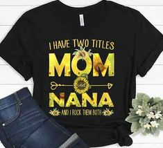 Sunflower Mothers Day, Mothers Day Grandma, Grandmother Gifts, Funny T Shirts, Funny T, Funny Tshirts, Mothers Day, Cotton Tshirt, Sunflower