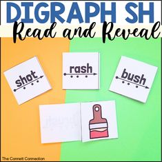 These digraph SH read and reveal cards make a great phonics center for segmenting and blending words with the SH digraph. These phonics cards are… One Syllable Words, Blending Words, Phonics Cards, Phonics Centers, Family Literacy, Alphabet Pictures, Practice Reading