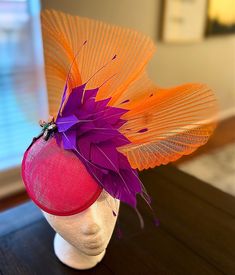 *This is an elegant looking fascinator. It's fashionable, lightweight and easy to wear. *It's great for different occasions such as Weddings, proms, graduation events. church events, Ascot races, polo events, private banquets, tea parties, bridal parties and much more. *This fascinator can be customized using different/select colors upon request. Please contact me if you need any additions or alterations such as color swaps, different base choice  or size changes. (Price may change)  *The headband used can fit most head sizes and is comfortable on the head (most recommended). *Other options available are Clips  (not suitable for short hair) or elastic bands (a good option too when wearing your hair up) and ideal if you don't like wearing a headband.  *You can send your head measurements as Wearing A Headband, Purple Fascinator, Ascot Races, Church Events, Bridal Parties, Fascinator Hats, Tea Parties, Red Hats, Pink And Purple