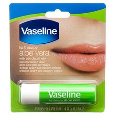 You are Buying a brand New And Factory Sealed 3 Vaseline Lip Therapy Aloe Lips | Lip Balm with Petroleum Jelly for Providing Your Lips with Ultimate Hydration and Essential Moisture to Treat Chapped, Dry, Peeling, or Cracked Lips; 0.16 Oz by Vaseline  Vaseline Lip Therapy Aloe Lips will not only help provide your lips with the essential daily moisturization they need but give your lips a gorgeous rosy glow. This Lip Balm by Vaseline helps provide a fast-acting glossy solution to any Chapped, Dry Aloe Vera Lip Balm, Aloe Lips, Vaseline Lip Therapy, Vaseline Lip, Lip Therapy, Diy Lip Balm, Cracked Lips, Petroleum Jelly, Diy Lips