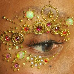 Rhinestone Makeup, Creative Makeup Looks, Editorial Makeup, Eye Art, Sims 4 Cc