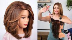 Layers Tutorial, How To Cut Your Own Hair, Mid Length Hair With Layers, Midlength Haircuts, Front Hair Styles, Summer Hair Color For Brunettes, Hair Stylist Life, Mid Length Hair