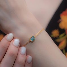 Discover the elegance and charm of our Birthstone March Aquamarine bracelet, handcrafted from high-quality 14K solid gold. This stunning piece features a sleek rectangle design, accentuating the beautiful aquamarine gemstone that symbolizes peace, courage, and calm.  This exquisite bracelet is perfect for everyday wear or special occasions, making it a versatile addition to any jewelry collection. Whether you're dressing up for a formal event or adding a touch of elegance to your casual outfit, Gold Jewelry With Baguette Cut Birthstone, Gold Plated Rectangular Links Jewelry For Gifts, Gold Plated Fine Jewelry Chain Bracelet As Gift, Gold Plated Fine Jewelry Chain Bracelet, Rectangular Fine Jewelry Wedding Bracelet, Elegant Emerald Cut Diamond Bracelet As A Gift, Elegant Emerald Cut Diamond Bracelet Gift, Elegant Emerald-cut Diamond Bracelet Gift, Gold Bracelet For May Birthstone Gift