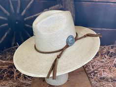 Western Style Adjustable Wide Brim Panama Hat, Western Panama Hat With Adjustable Curved Brim, Adjustable Western Panama Hat With Curved Brim, Adjustable Country Style Panama Hat For Western-themed Events, Rustic Adjustable Panama Hat For Rodeo, Artisan Straw Hat With Curved Brim And Adjustable Fit, Artisan Straw Hat With Adjustable Curved Brim, Adjustable Short Brim Panama Hat For Ranch, Western Style Adjustable Panama Hat For Kentucky Derby