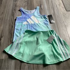 ~~~~~Price Is Firm~~~~~ No Offers Accepted! Nwt! Tank & Skort Set Size 5 Sleeveless School Sets For Spring, Casual Green Sets For School, Casual Green School Sets, Sporty Green Summer Sets, Casual Adidas Sets For Spring, Fitted Green School Sets, Fitted Green Sets For School, Sporty Sleeveless Set For Spring, Playful Summer Sports Sets