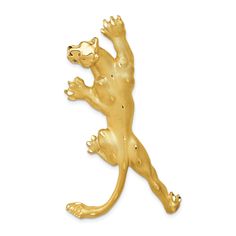 14k Yellow Gold Satin Solid Diamond Cut Polished Finish Panther Charm Pendant https://www.jewelryshopping.com/products/14k-yellow-gold-satin-solid-diamond-cut-polished-finish-panther-charm-pendant 
Jewelryshopping.com #Hot Big Cat Family, Bow Jewelry, Gold Satin, Rose Jewelry, 14k Gold Necklace, Fine Jewellery Necklace, Selling Jewelry, Gold Charm, Shop Earrings