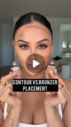 Christen Dominique on Instagram: "Cutting 🔪Vs. Glowing✨
Which one are you?

#contourvsbronzer #contour #bronzer #makeup #contourplacement #makeuptutorial"