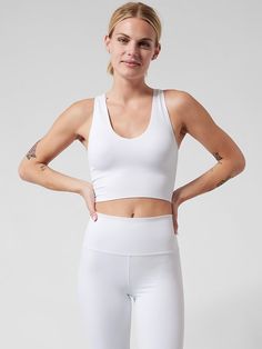 Saw this on Athleta: Seamless 4-way Stretch Activewear For Yoga, Versatile Seamless 4-way Stretch Activewear, Seamless 4-way Stretch Activewear, Seamless Stretchable Activewear For Yoga, White Stretch Activewear With Seamless Construction, White Compression Activewear In Seamless Fabric, Functional Medium Support Seamless Yoga Pants, White Seamless Activewear For Gym, Compressive Seamless Activewear For Pilates