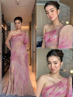 Modern Filipiniana Cocktail Dress, Nadine Lustre Filipiniana, Filipiñana Modern Outfit, Filipiñana Prom Dress, Modern Filipina Outfit Ideas, Modern Filipiniana Dress Gowns, Hairstyles For Filipiniana Dress, One Shoulder Filipiniana, Hairstyle For Filipiniana Attire