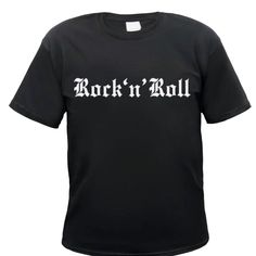 Rock N Roll Tshirt Brand New Black Cotton Rock And Roll T-shirt, Rock And Roll Black Cotton T-shirt, Black Rock And Roll Cotton T-shirt, Black Rock T-shirt With Screen Print, Black Rock T-shirt With Graphic Print, Black Rock Style T-shirt With Graphic Print, Rock Style Black T-shirt With Graphic Print, Black Rock Style Top With Text Print, Black Rock And Roll T-shirt For Streetwear