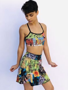 REVERSIBLE - Double sided prints; Two Skirts in one Made from Recycled Water Bottles / Spandex UPF PROTECTION FROM THE SUN CARE INSTRUCTIONS:Hand wash & hang dry recommended or machine wash cold on low cycle with like colors. Wlw Fanart, Linda Tran, Gay Outfits, Boys In Crop Tops, Gender Bend, Sports Bra Blue, Buns Of Steel, Recycled Water Bottles, Skirt Coverup