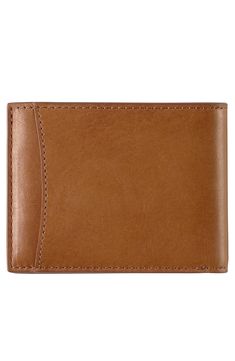 Smooth full-grain leather elevates a slim, stylish wallet featuring plenty of slots for your essential cards and cash. Lined Leather Imported Brown Business Wallet With Coin Pocket, Brown Wallet With Coin Pocket For Business, Modern Brown Wallets With Rfid Blocking, Cognac Wallet With Leather Lining For Daily Use, Modern Brown Trifold Wallet With Rfid Blocking, Everyday Trifold Card Holder With Smooth Grain, Everyday Trifold Smooth Grain Card Holder, Cognac Leather Wallet With Card Slots, Cognac Leather Wallets With Interior Card Slots