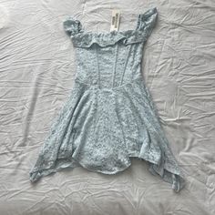 Urban Outfitters Lilly Lace Corset Mini Dress Size Small Condition: Nwt Color: Light Blue Details : - Fit & Flare Off The Shoulder Mini Dress - Fitted Lace Corset Bodice With Supportive Boning - Off-Shoulder Square Neckline - Swingy Micro Mini Skirt - Smocked Back - Lined - Easy Pull-On Style Extra: - I Ship Between 1-2 Days Fitted Lace Summer Mini Dress, Fitted Lace Mini Dress For Summer, Blue Lace Mini Dress For Summer, Fitted Lace Summer Dress, Blue Urban Outfitters Dress For Date Night, Blue Dress From Urban Outfitters For Date Night, Flirty Sleeveless Dress By Urban Outfitters, Urban Outfitters Sleeveless Flirty Dress, Fitted Dresses For Day Out By Urban Outfitters